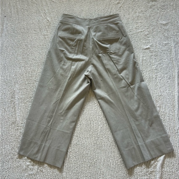 Club Monaco Grey Wide Leg Pants Size 12 High Waist Trousers Gray - Picture 2 of 9